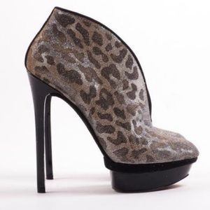 Brian Atwood “Fortosa” Glitter Booties